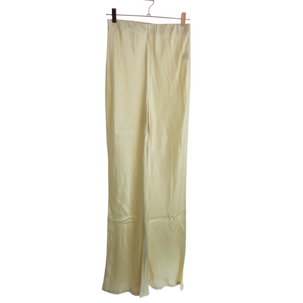 Dissh Nikki Cream Satin Bias Pant Size 4